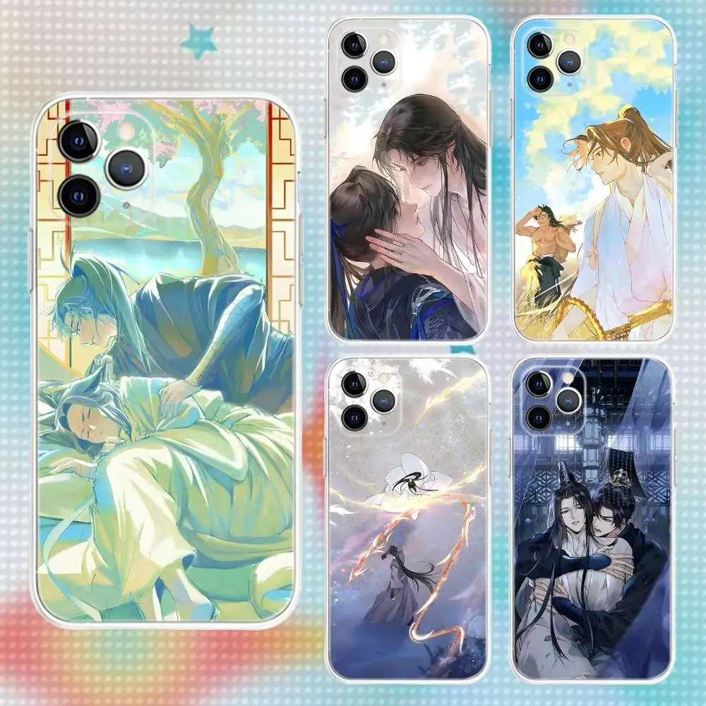 

T-The H-Husky And His White Cat Shizun Phone Case For iPhone 17,16,15,14,13,12,11 Pro,Max,Plus,Air,X,XS,XR,Mini Transparent Soft
