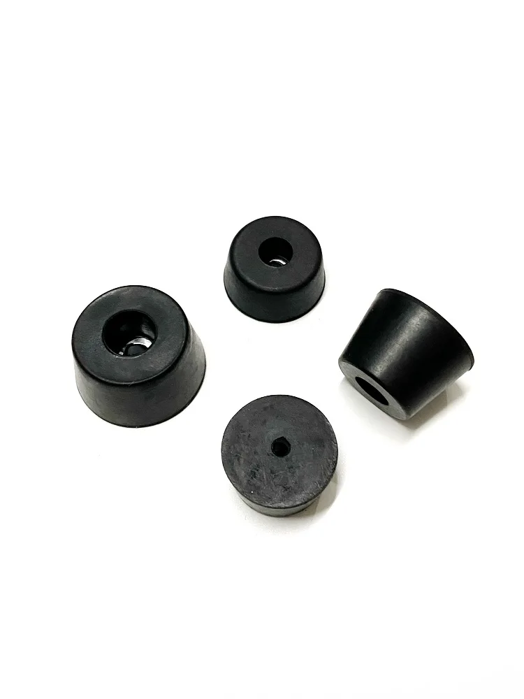 Built-In Iron Washer Black Rubber Foot Pad Machine Vibration Damping Furniture Leg And Floor Collision Protection Block