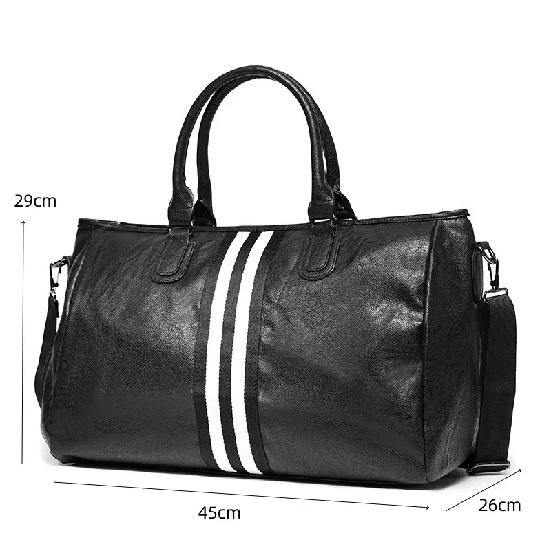 Luksusowa męska torebka, modna torba podróżna dla mężczyzn, torba crossbody z przegrodą na mokre i suche rzeczy, torba z górnym uchwytem, duża pojemność, torba na bagaż.