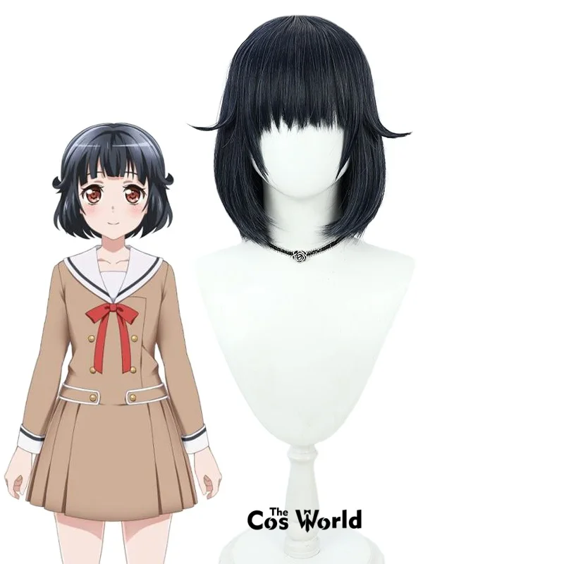 

BanG Dream Ushigome Rimi 35 см короткие Хэллоуин аниме игры косплей парики синтетические волосы + шапочка для парика