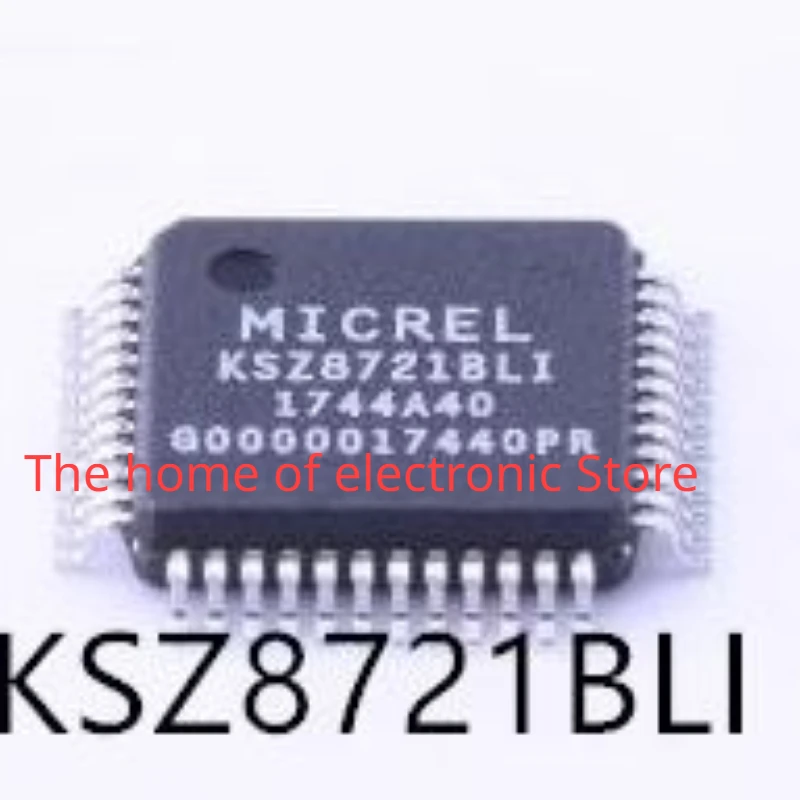 3PCS/LOT KSZ8721BLI  KSZ8721BL   KSZ8721 3.3V Single Power Supply 10/100BASE-TX/FX MII Physical Layer Transceiver