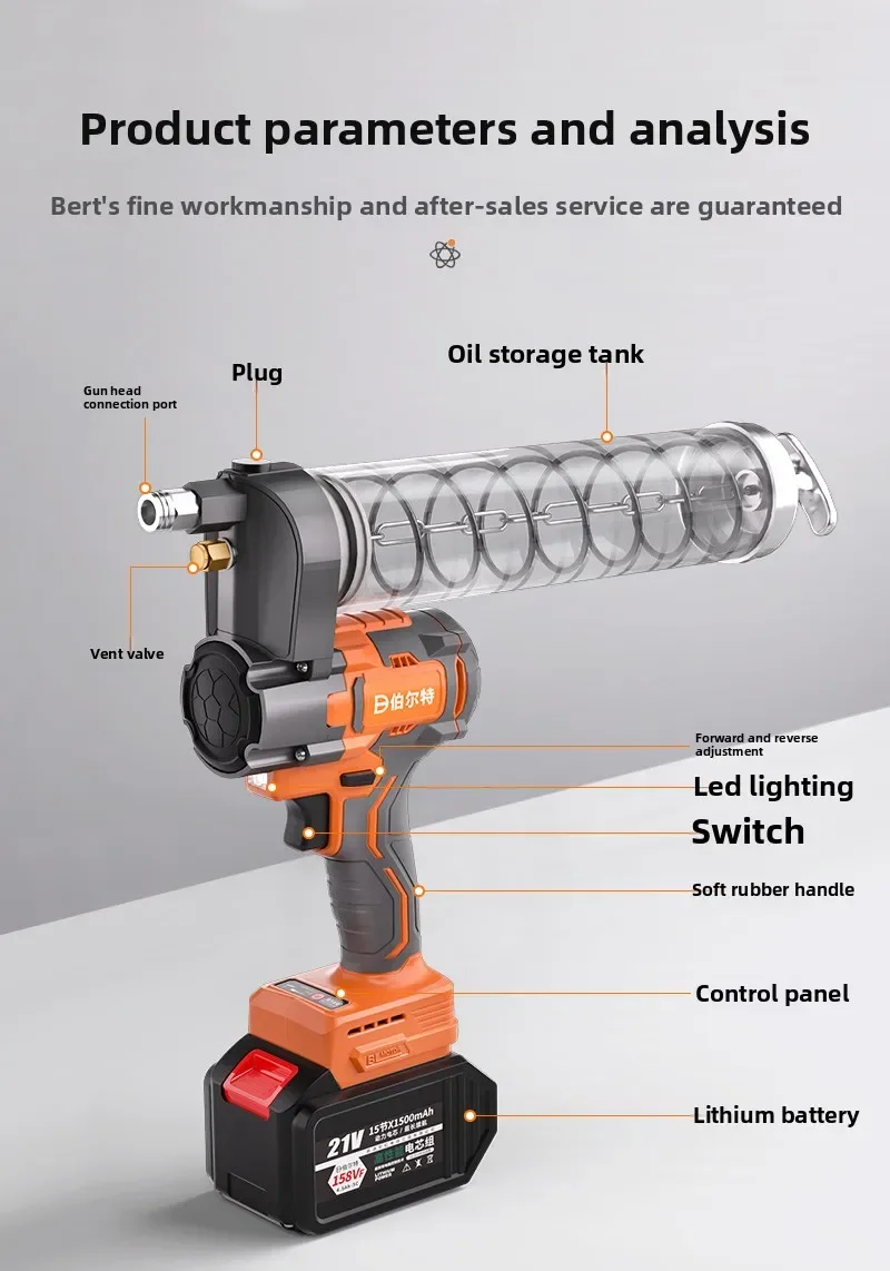 110 V/220 V Nieuwe Hogedruk Elektrische Vetspuit Oplaadbare Batterij voor Graafmachine Caterpillar Olie Injector AF