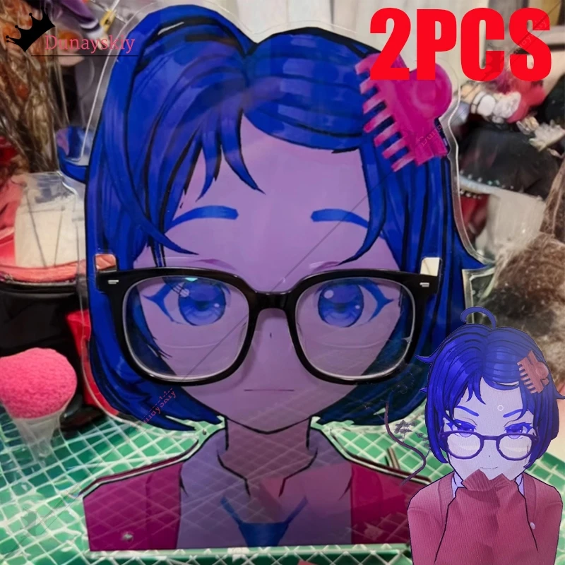 1 قطعة/2 قطعة ميتا متا تأثيري حلي MiSide مجنون لعب الأدوار نظارات الدعامة شفافة نظارات الكمبيوتر إطار النساء الرجال النظارات