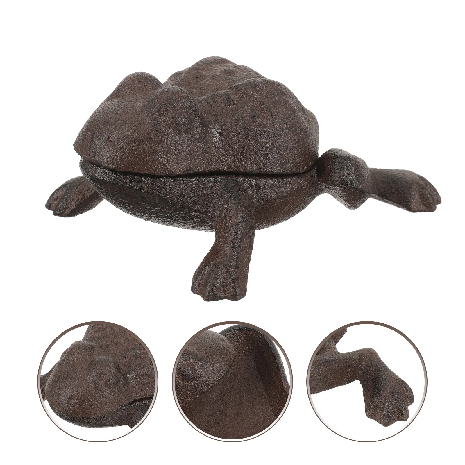 

Garden Frog Key Hider Outdoor Decorative Key Storage Box Hidden Holder for Spare Keys Keys Box for Outside Garden Frog Decor