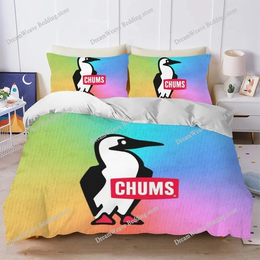 Fashion Luxury C-ChumS-ES Logo Duvet Cover Set Home Style Bedding Soft Laundry Cotton Bed Student Dormitory GiftFQH