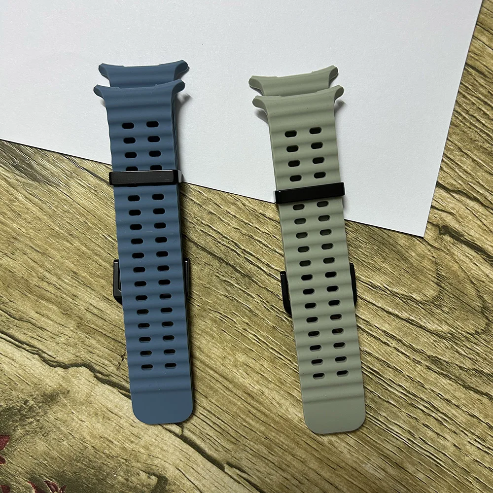 Smartwatch Strap for Samsung Galaxy Ultra 47mm Watch Band Watchband Adjustable Breathable Soft Waterproof Thick Silicone Sport