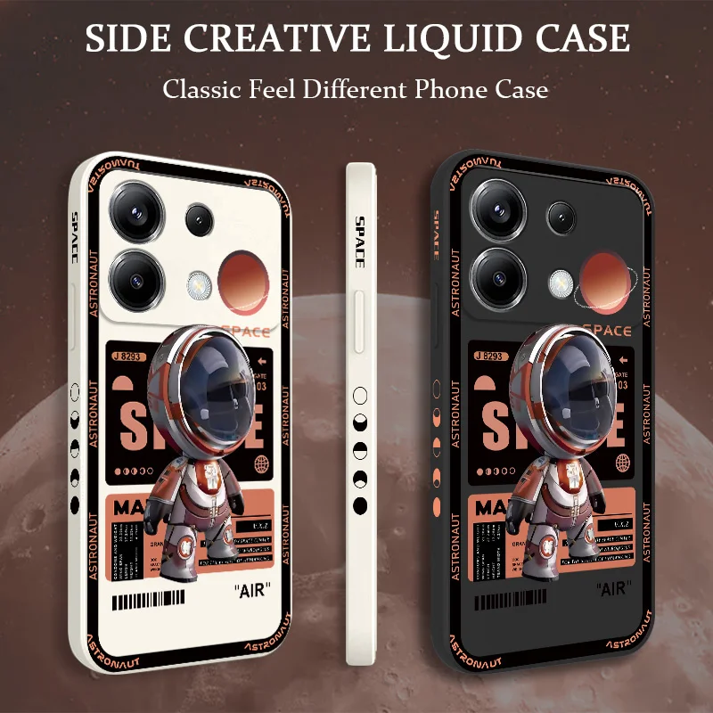 

Rusty Astronaut Phone Case For Xiaomi Poco F8 F7 X7 X6 F6 M6 M5 M5S F5 X5 F4 X4 M4 X3 Ultra Pro GT Silicone Cover