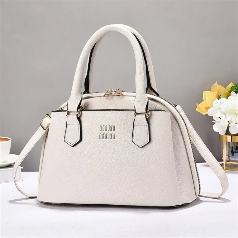 Timeless Vintage Designer Diaper Bag For Women Luxury Leather Tote Large Capacity Elegant Crossbody Shoulder Bag Simple