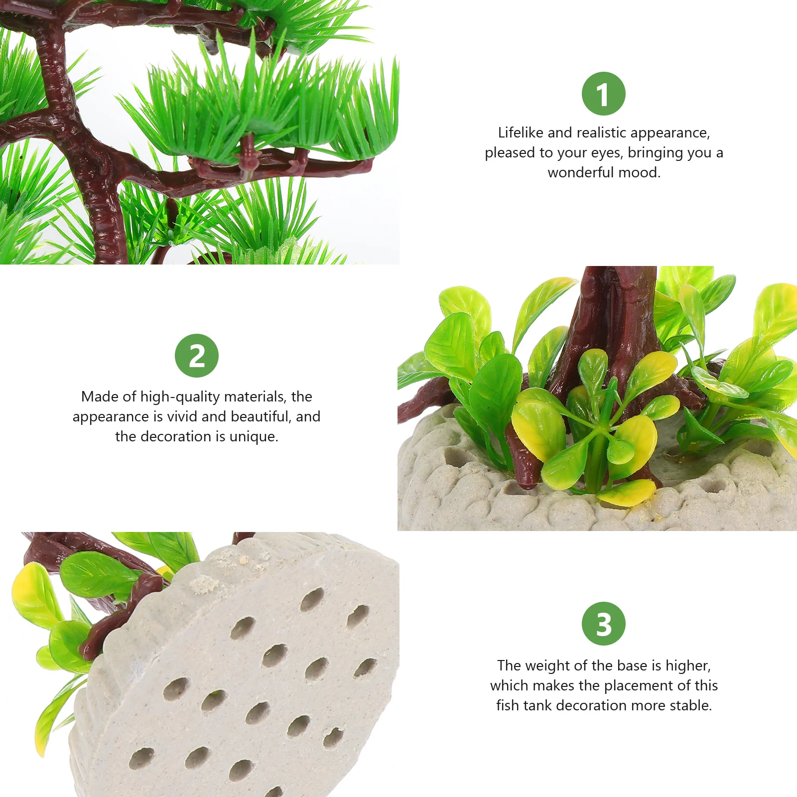 

1Pcs Simulation Aquatic Plant Pine Tree Resin Ornament Fish Tank Decoration Aquarium Landscaping Resin Crafts Fish Tank Supply