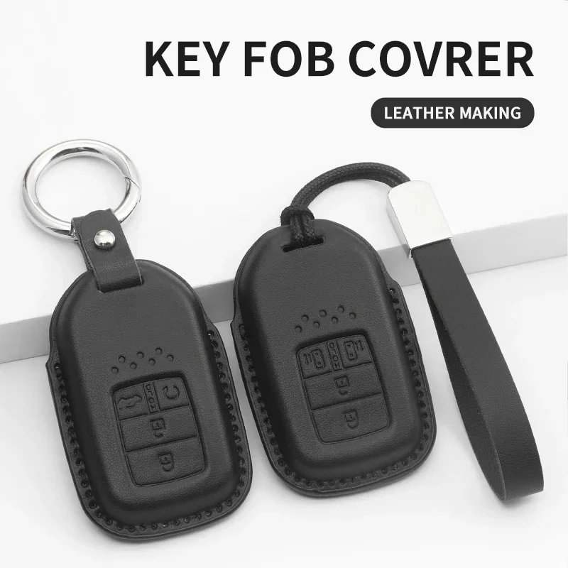 

Car Key Case Leather Keys Shell Accessories for Honda Civic CRV HRV Accord Pilot fit Freed Vezel Odyssey 2018-2022 Spada Freed