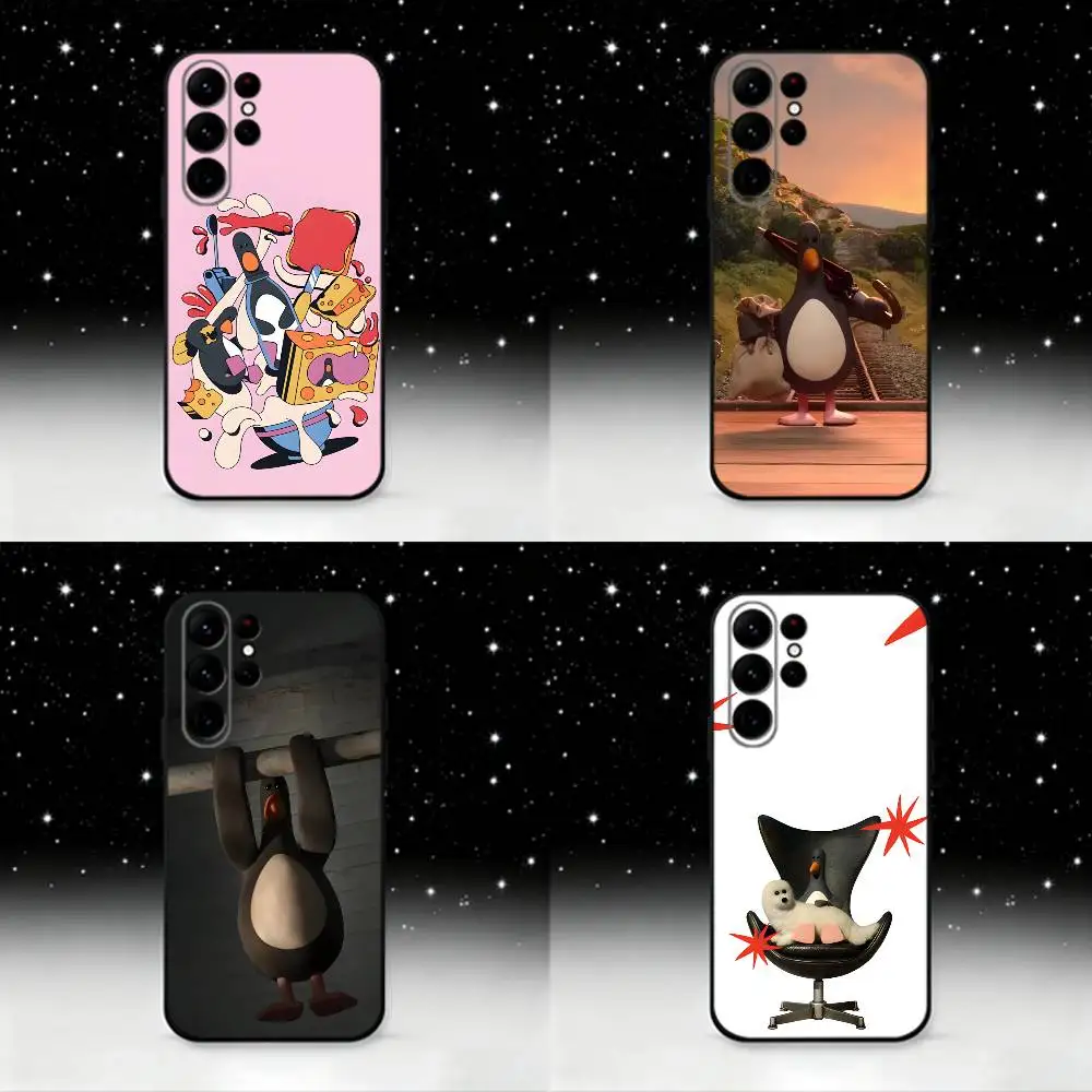 

F-Feathers McGraw Phone Case For Samsung S25,S24 Ultra,S20,S30 plus,S22 plus,S23,S30 Ultra 5G Silicone Black Shell