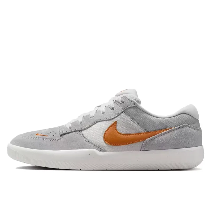 Nike SB Force 58 Trendy Fashion Premium Color-Blocking Versatile Lifestyle Low-Top Skate Shoes Unisex Style Gray DV5477-007