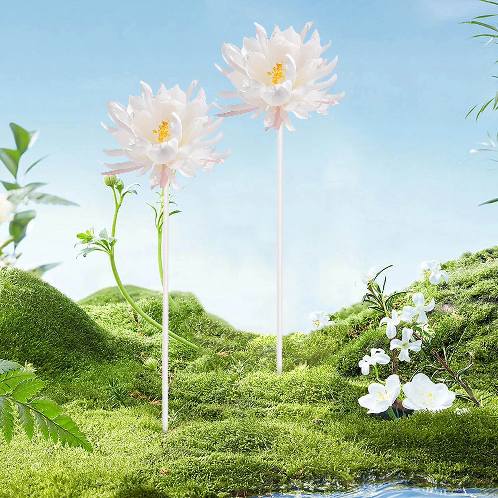 

40 Pcs Wire Flower Pole Crafting for Wreaths Branch Diy Stem Iron Floral Artificial Wrapping Decoration Decorative