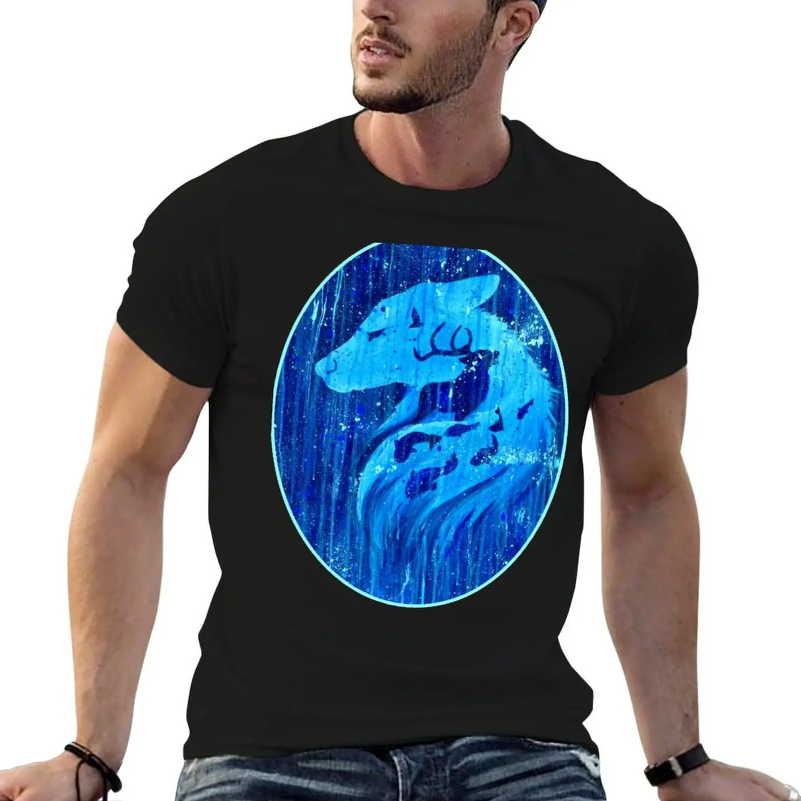 

Trophic Cascade T-Shirt man t shirts graphic men t shirt cotton 100% T-Shirt