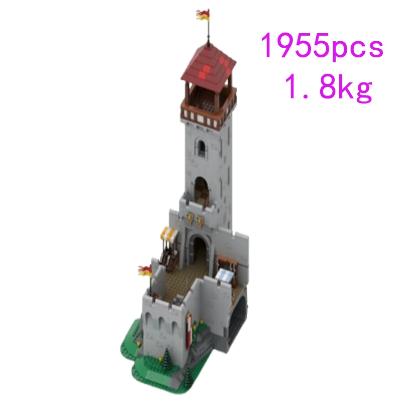 

32 Spot MOC-138457 1955 шт. Замок из мелких частиц в сборе, строительные блоки, образовательная игрушка, модель, подарочный набор, украшения