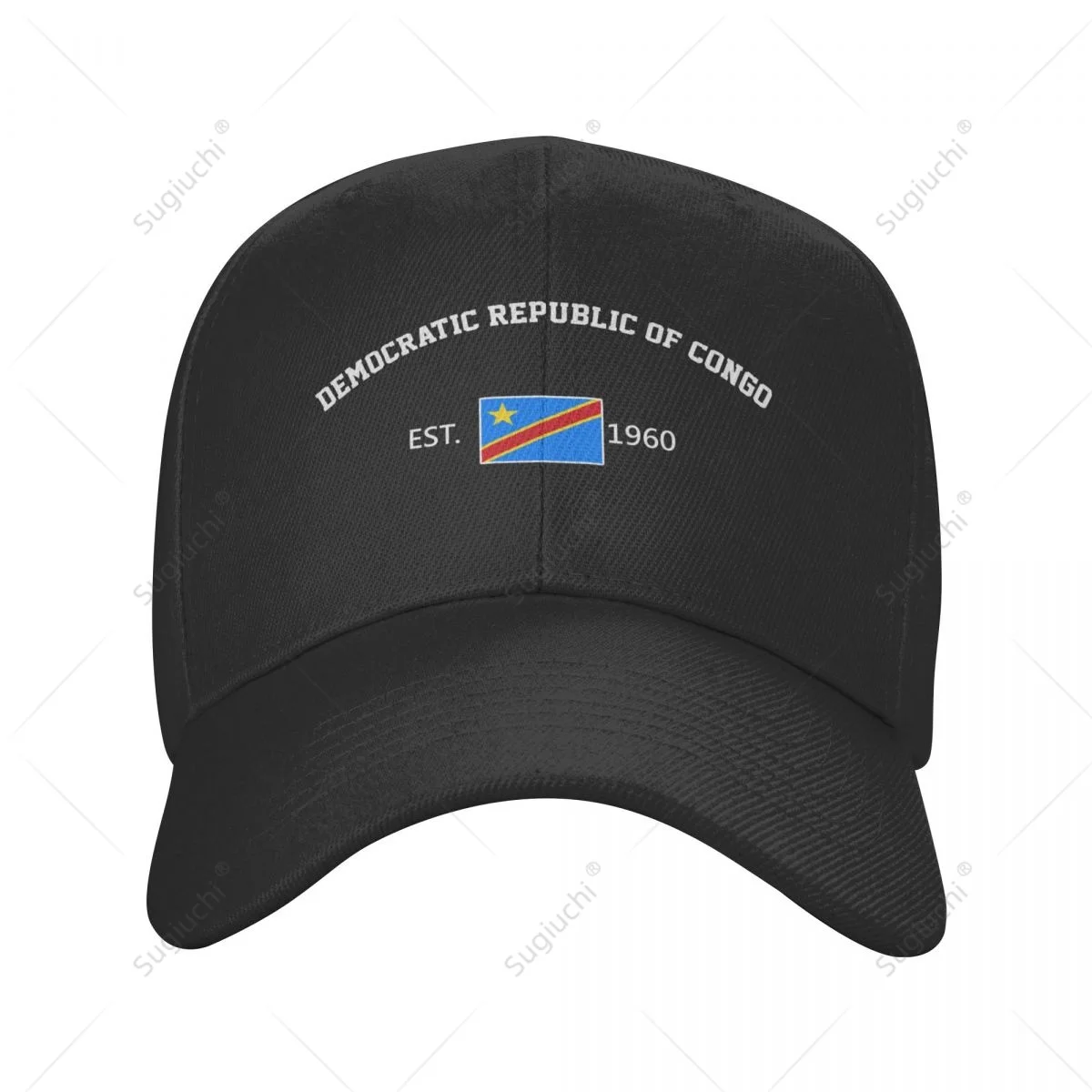Unisex Baseball Cap Democratic Republic Of Congo EST.1960 Independence Day Wild Sun Shade Peaked Adjustable Outdoor Caps Men