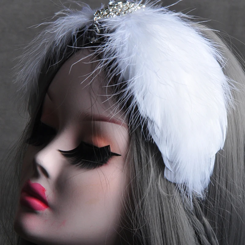 Feather Headwear Cosplay Ballet Dance Accessories Princess Headdress Super Fairy Ancient Style Stage Performance Headdress