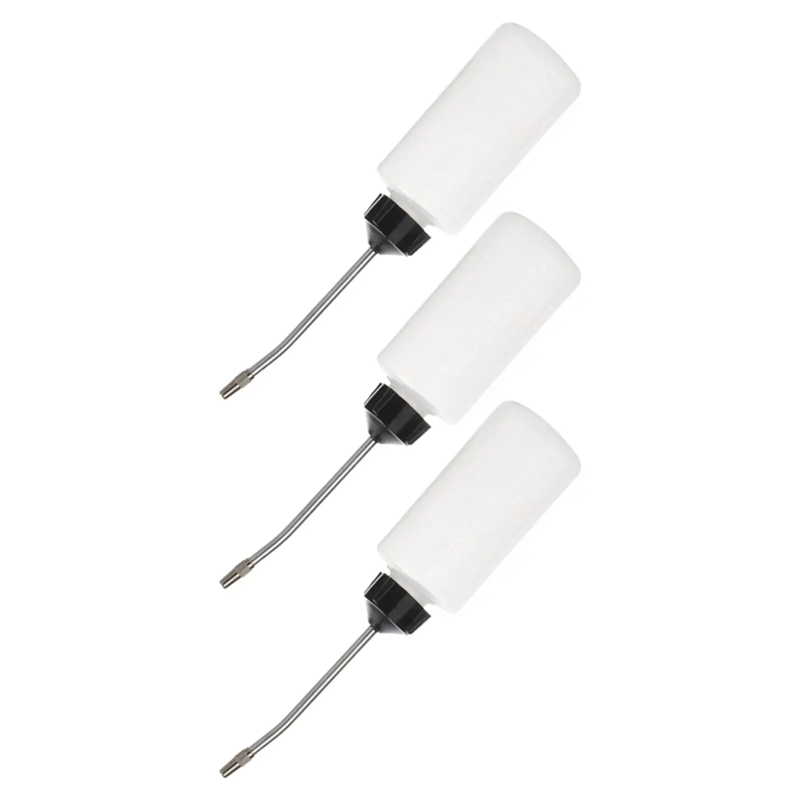3 Pieces Sewing Machine Oil Can with Long Angle Spout 120ml Refueling Empty High Strength Iron Nozzle Tool Oiler for Factories