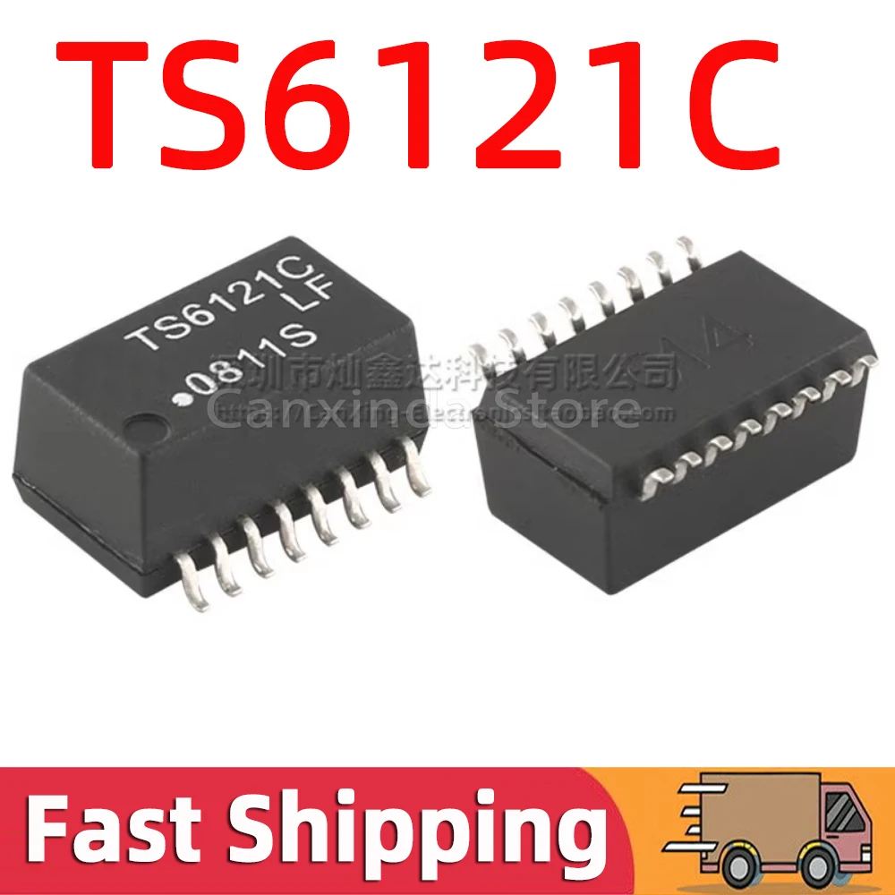 5pcs TS6121C TS6121C-LF SOP16 TS6121 SMD Network Transforme 100 Base-t Ethernet Isolation Transformer Isolated Choke