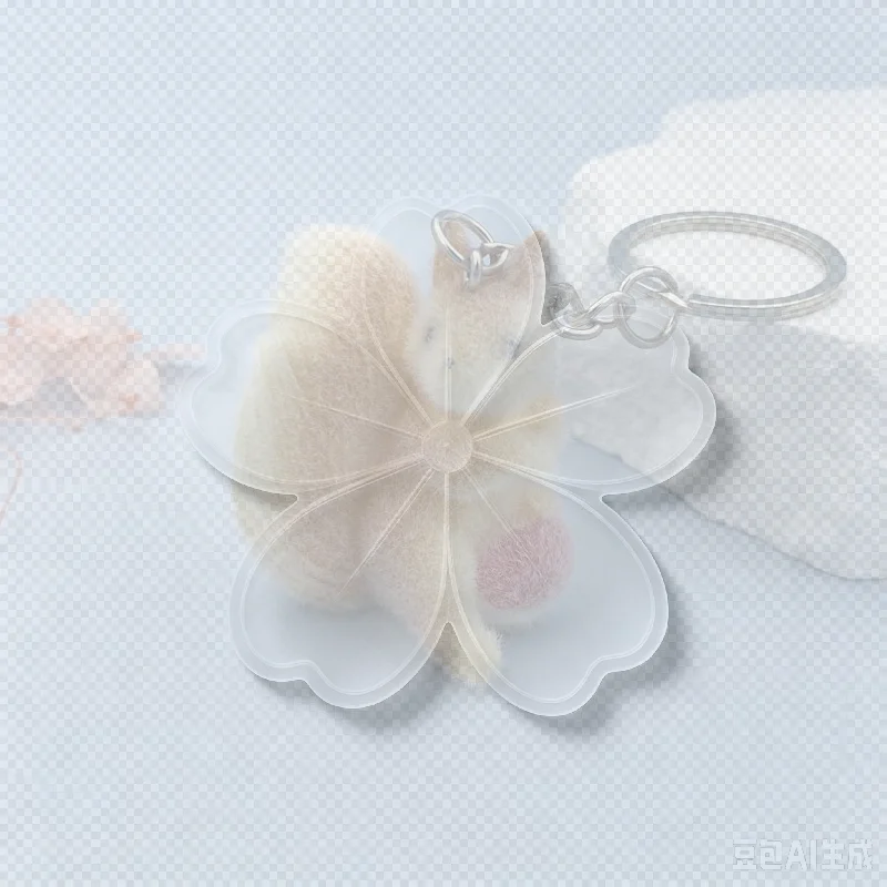 Cute Three-dimensional Squirrel Plush Pendant Keychain Resin Plush Car Keychain Children's Gift Decorative Accessories