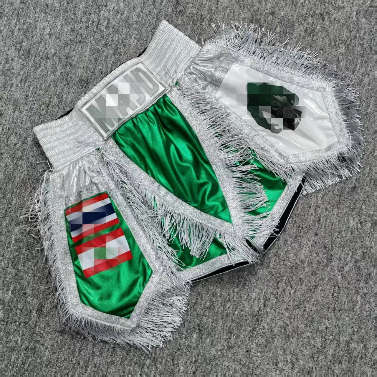 Custom fighting shorts, men's and women's competition training, boxing sports, sanda uniforms, private custom Muay Thai shorts