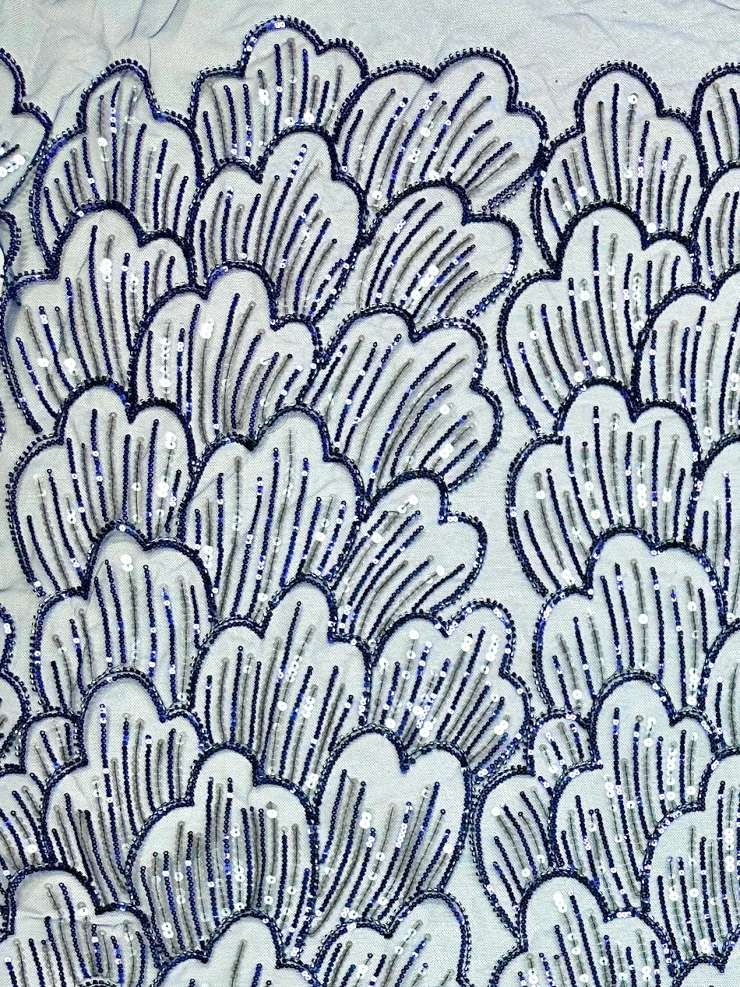 

Элегантная ткань для свадебных и вечерних платьев 2026 - Белый мягкий тюль с пайетками и камнями, высокое качество (Новинка из Австрии) NN5892_Z