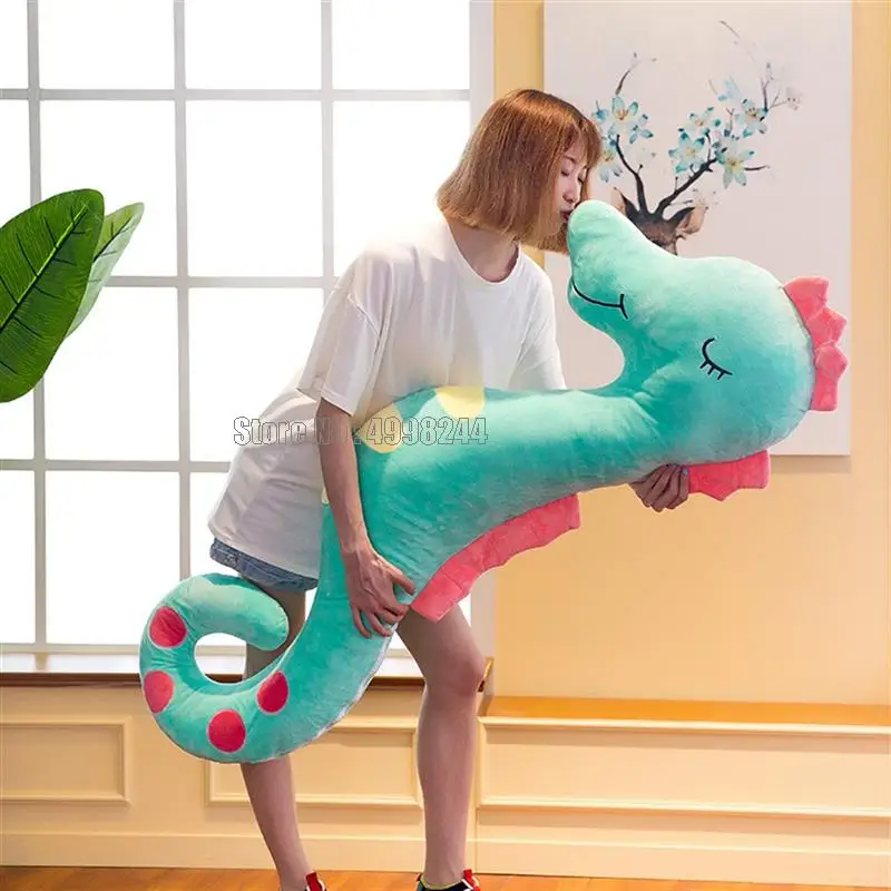 เหมือนจริงม้าน้ําตุ๊กตายัดไส้นุ่มสัตว์ป่าจําลองตุ๊กตาเด็กของขวัญของเล่น