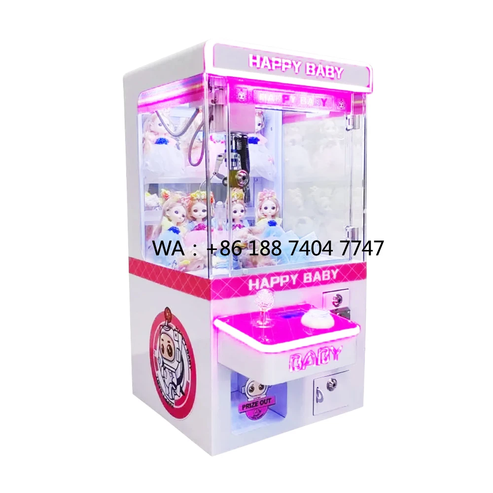 

Competitive Price Arcade Coin Operated Toys Doll Prizes Mini Claw Catching Vending Machine for Kids