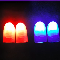 Finger Daumen Party Spielzeug für Kind 2 Stück Zaubertrick Finger Daumen mit LED batterie betriebenen magischen Requisiten Halloween Zaubertrick