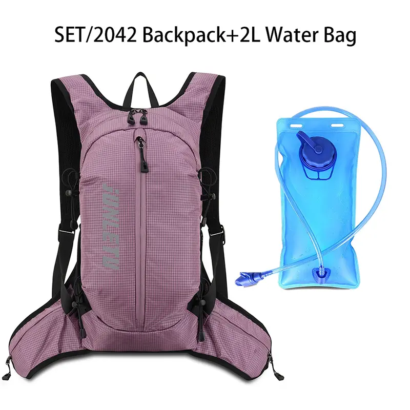 Ultra-light Cycling Backpack with 2L Water Bag Set Breathable Rucksack Hydration Drinking Knapsack Water Replenishment Daypack - Image 9