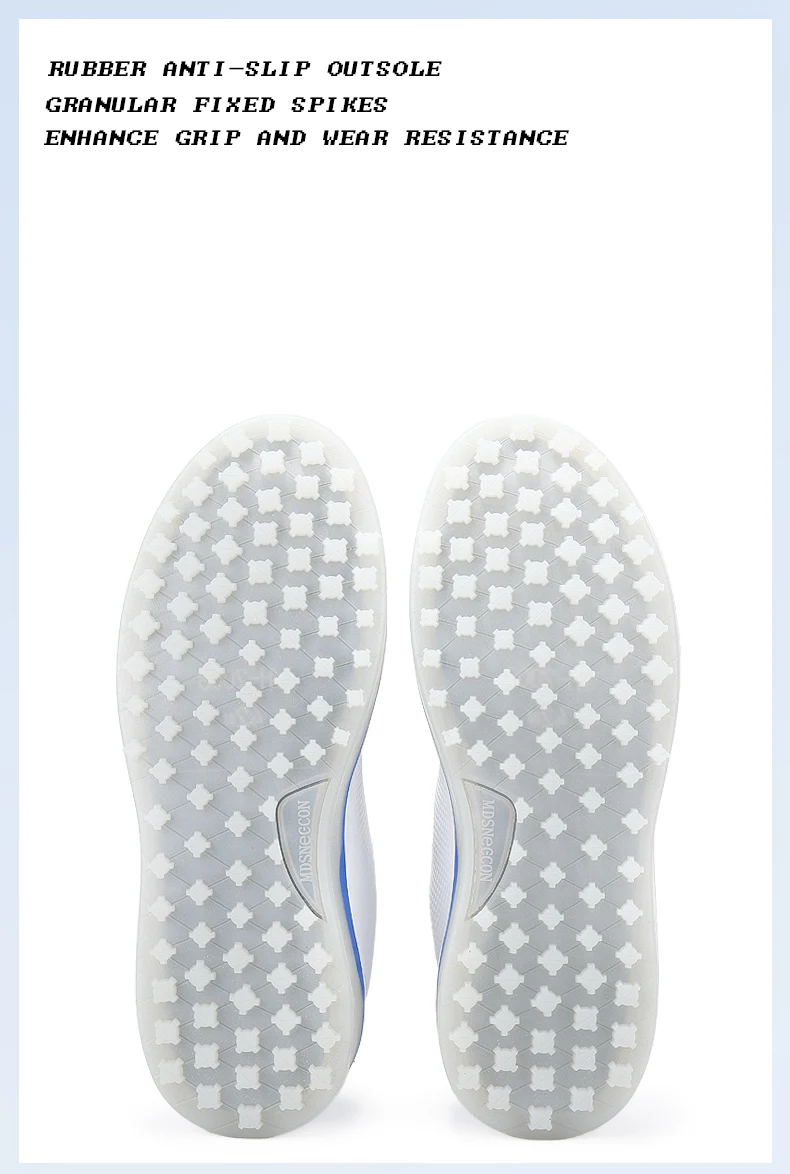 Golfschuhe Herren, große Größe bis 47 # Rotierende Schnalle, professionell, rutschfest, ohne Spikes, Outdoor, Anfänger, Training, Golf, Turnschuhe, Unisex – Detail 6