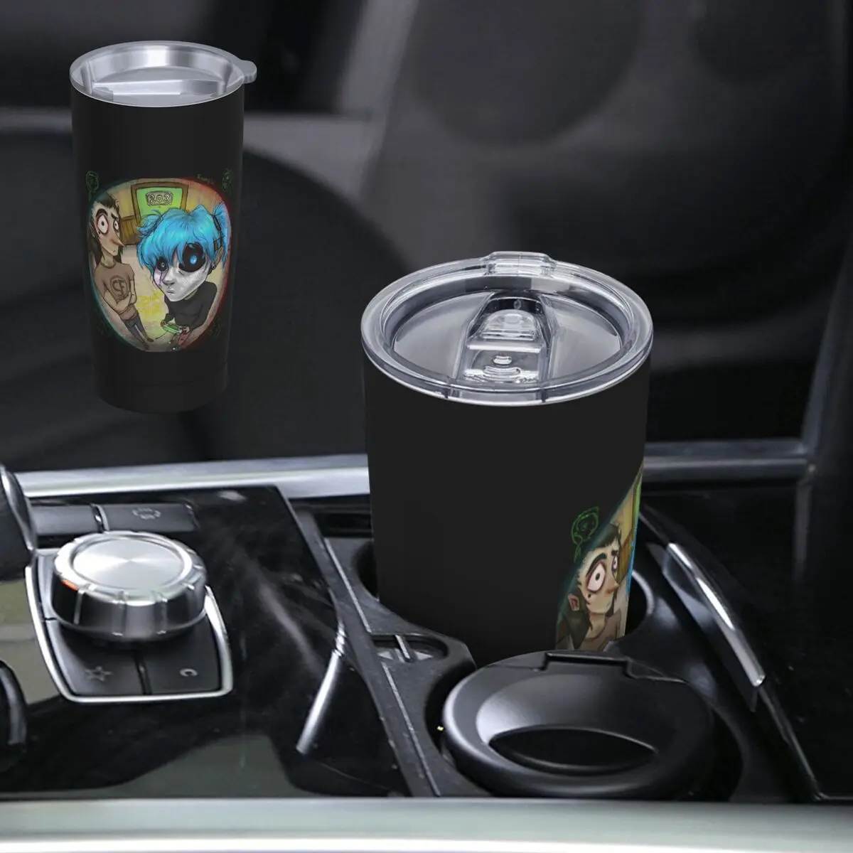 Game Sally Face Terror Adventure Stainless Steel Tumbler Vacuum Insulated Mugs Thermal Cold Bottle Straw With Lid 20oz