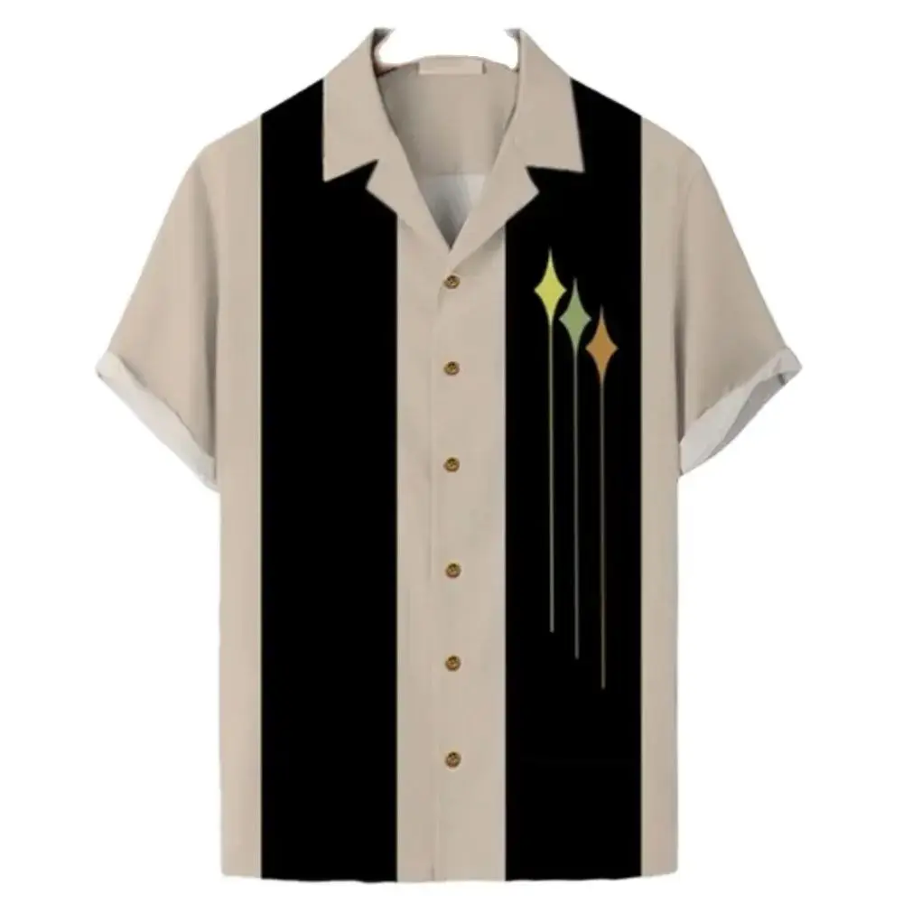 

Мужская повседневная рубашка в полоску 2023 года, европейский размер, с воротником, на подкладке, очень широкого кроя, осенняя модная мужская одежда