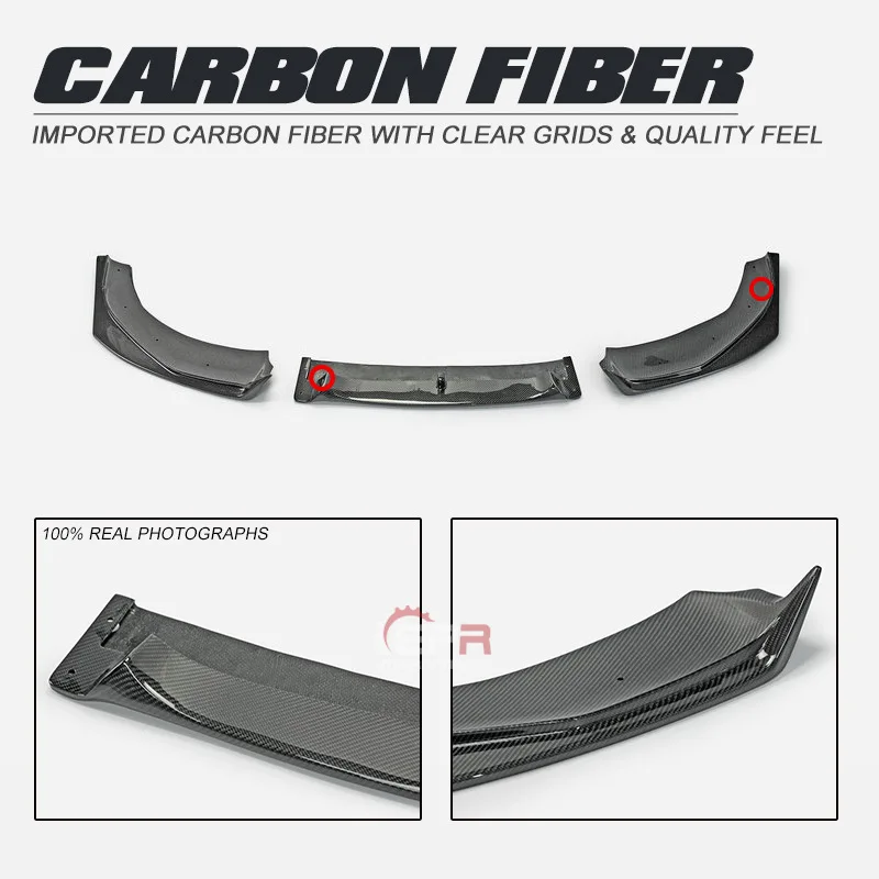 

SAAR Compatible with Nissan 370Z Demon Z34 Carbon Fiber Modification Parts Nismo Surround Lip Front Splitter Chi