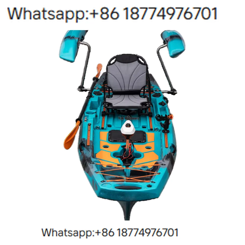 CE Certified 10ft Modular Single Ka Pedal Propeller Fin Drive LLDPE Hull Material Surfing Electric Sport Fishing Rowing Boats