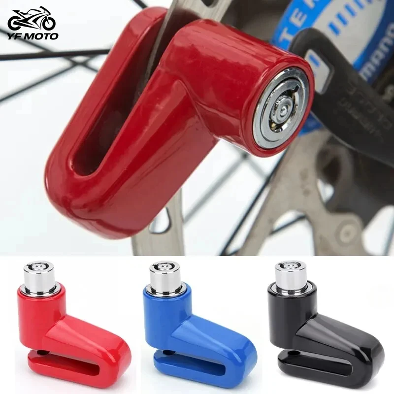 

Противоугонный замок дискового тормоза мотоцикла, прочный замок из нержавеющей стали для скутеров, велосипедов, дисковый замок с ключами, аксессуары для велосипеда