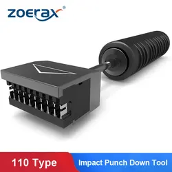 ZoeRax-Herramienta de impacto con hoja Universal, módulo de teléfono de red, 110 tipos, 5 pares