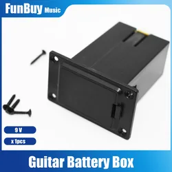 Chitarra acustica Basso Ukulele Pickup per chitarra Scatola batteria Custodia per batteria da 9 V ABS con collegamento a molla Accessori Guitarra