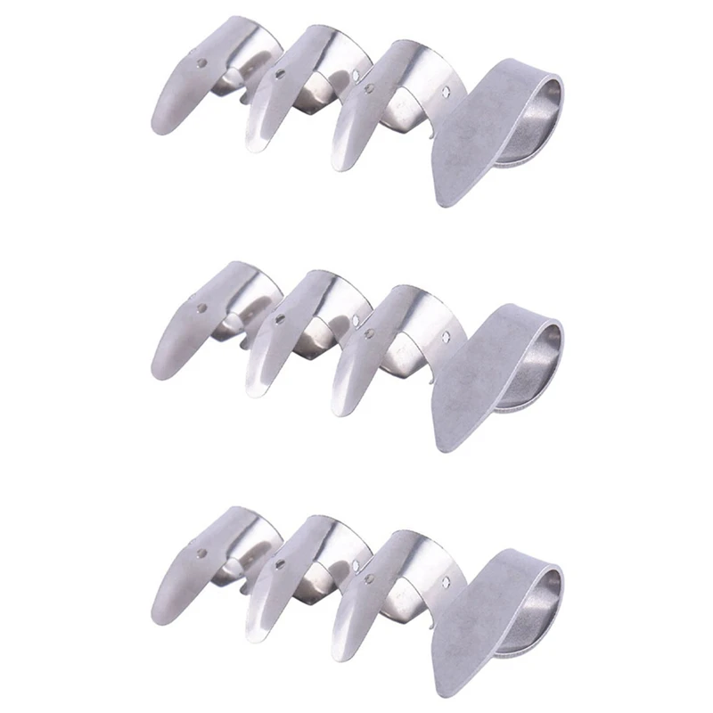 9 Pick Jari Logam + 3 Set Pick Jempol Pick Jari Gitar untuk Gitar Dobro Banjo, Dll.