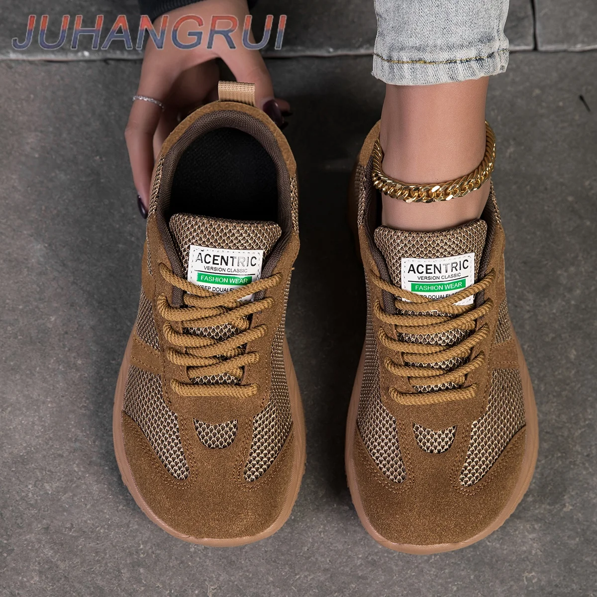 Wide Toe Sneakers For Woman Barefoot Breathable Lace Up Flats Light Fashion Casual Outdoor Walking Loafers Women Shoes 2026 New