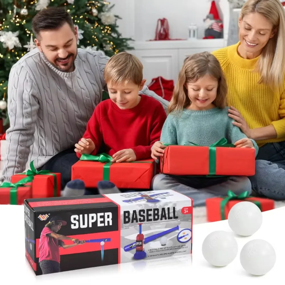 

Plastic Automatic Pitching Machine 2 In1 Baseball Children Baseball Ball Toys Gift Adjustable Baseball Machine Toy Sets for Kids