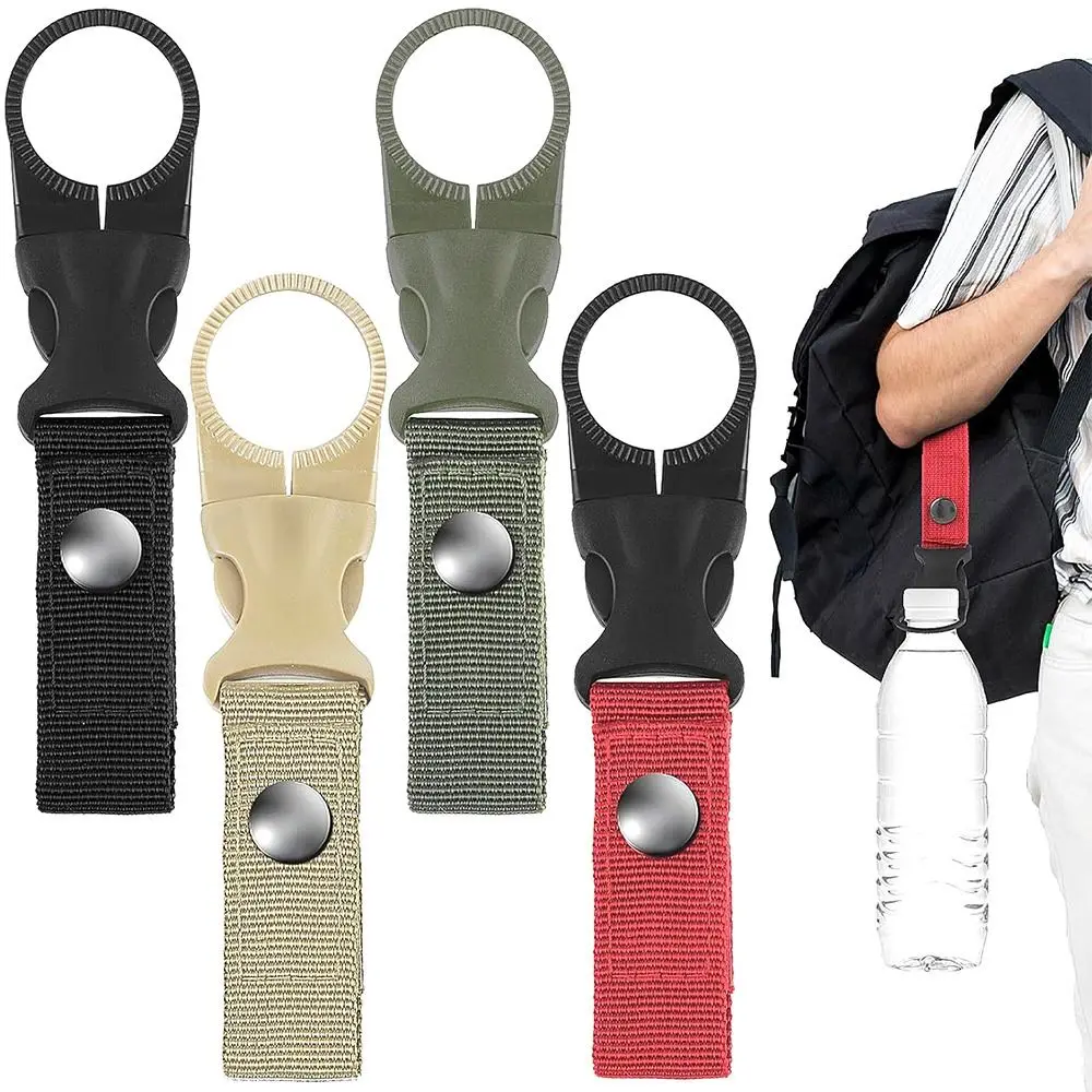 Simple Webbing Water Bottle Hook Hanging Clasp Water Bottle Buckle Holder Backpack Bottle Hanger Travel Hiking