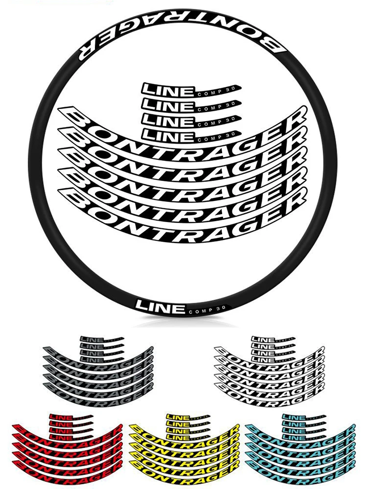 AliExpress NONE 2022 Bontrager Line Comp 30 Mountain Bike Wheel Stickers - Waterproof Sunscreen Decals for MTB, Anti-Fade Durable Protection