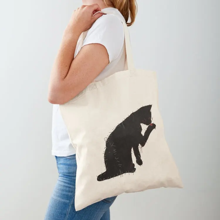 

Our Flag Means Death Cat Flag Design Tote Bag Canvas bag for women woman shopping bag tote bags cloth bags Women's