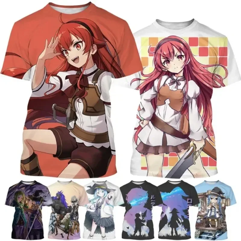 

Anime Mushoku Tensei 3D Printed T-Shirt Men Summer Casual Cosplay Men's Clothing Hip Hop Short Sleeve Women Tees Tops