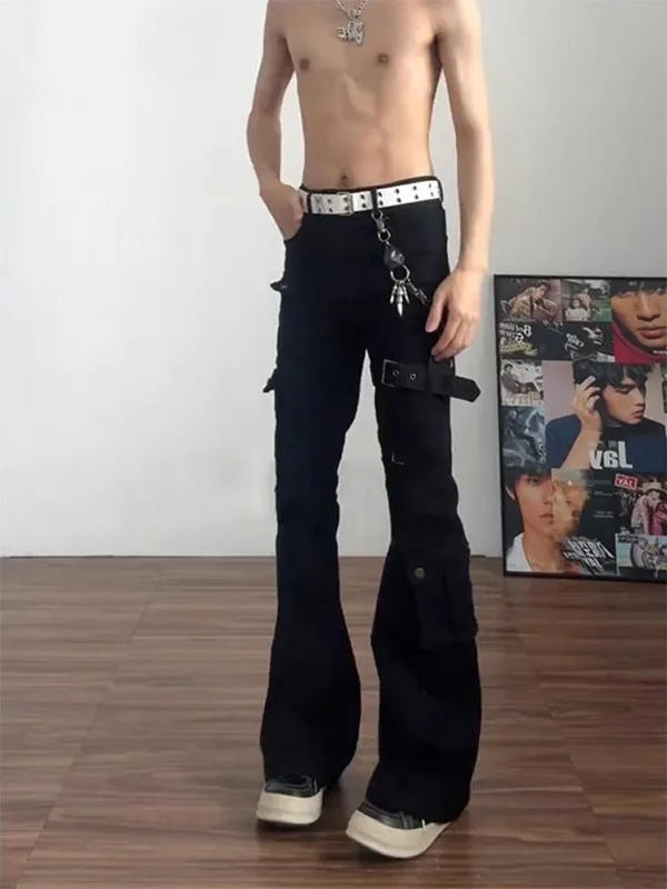 

Мужские джинсы American Sle Workwear Vujade: эластичные, прямые, зауженные, в стиле High Street, из смесового хлопка и полиэстера