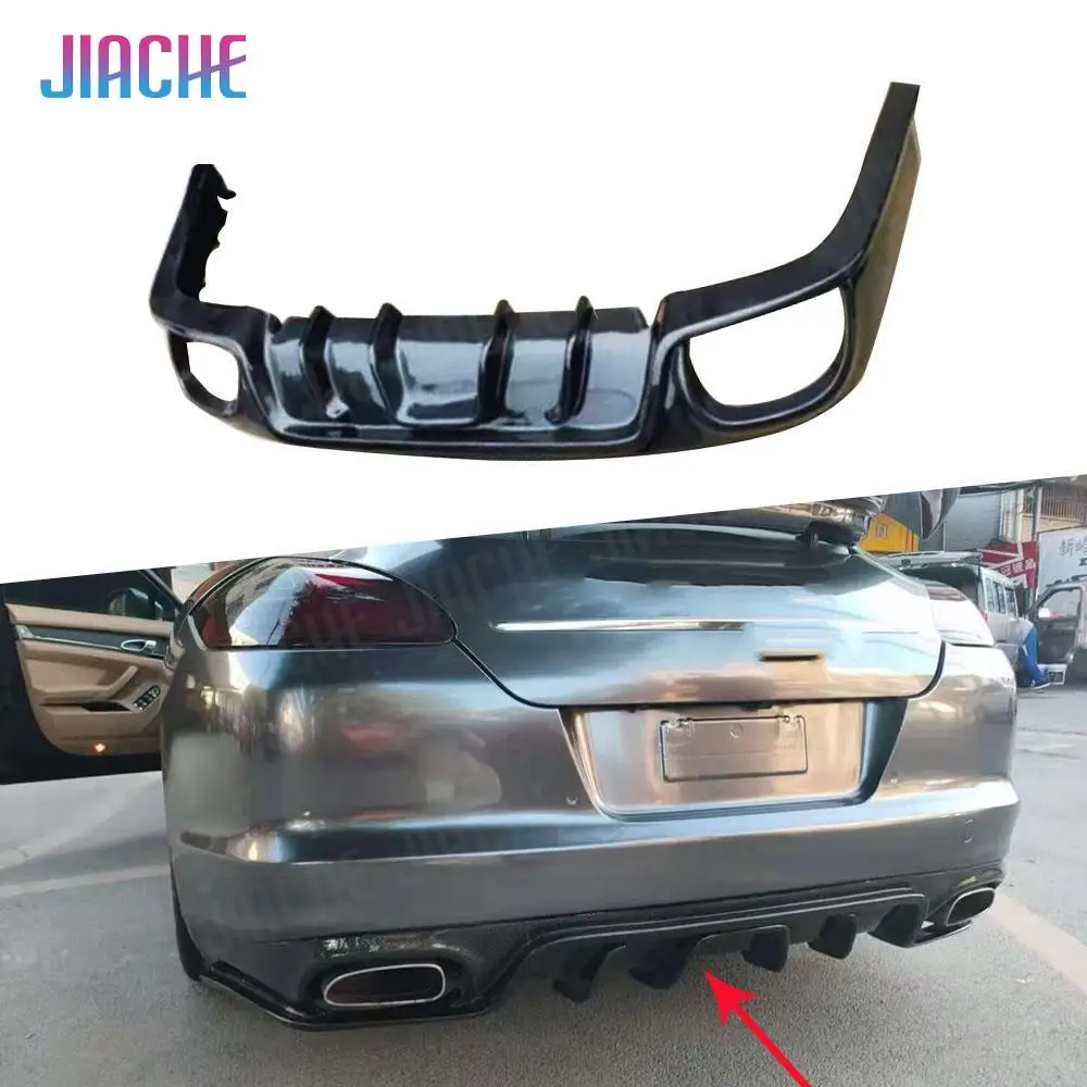 

Carbon Fiber Rear Diffuser Spoiler for Porsche Panamera 970.1 2010-2014 Rear Lip Bumper Car Styling FRP