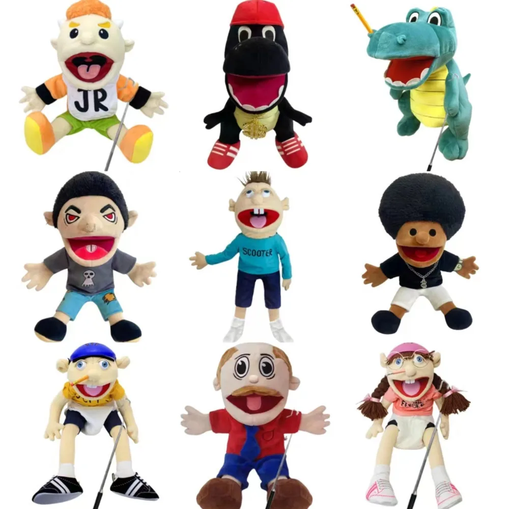 30-60cm Jeffy Hand Puppet Toy Billy Puppets Jeffy Dad Rapper Jeffy Sml Puppet Jeffy Family Doll Zombie Plush Chef Pee Pee