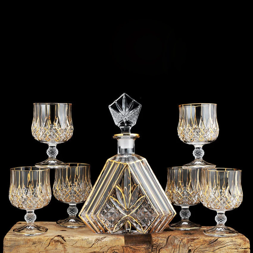 

Luxury Crystal Glass Cup Whiskey And Brandy Wine Glass Beer Cup Bar Hotel Party Drinking Glasses Home Decoration Accessorie