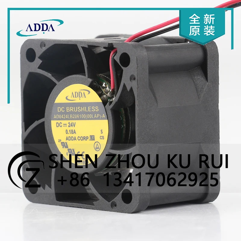 ADDA AD0424LB286100(00LAP)-A  5V 12V 48V DC 24V 0.18A AC EC 4028 40X40X28MM 4CM 2-wire double ball bearing inverter cooling fan
